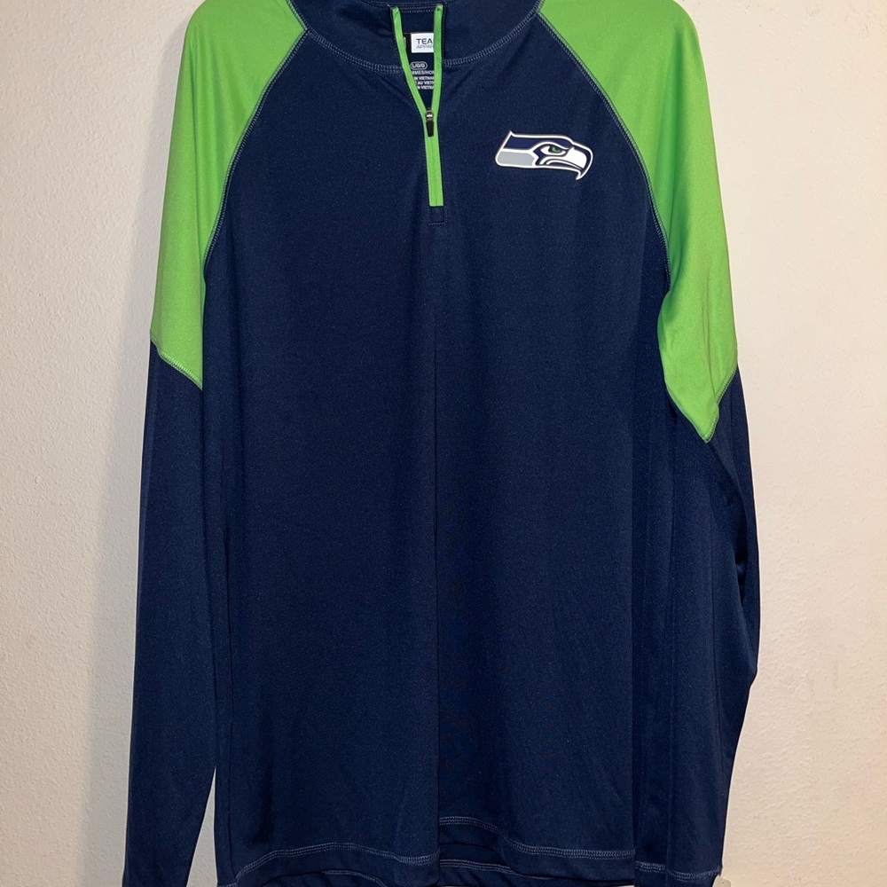 SOLD Seattle Seahawks blue and green pullover